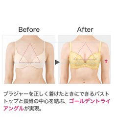 BRADELIS New York 【BRADELIS New York】ナオミステップ2ブラ23S2 バストを寄せて丸い女性らしい谷間をつくる補正ブラ