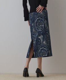 GRACE CONTINENTAL ラメペイズリージャガードスカート