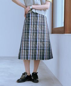 J.PRESS LADIES 【洗える】ECO DOBBY チェック スカート