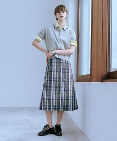 J.PRESS LADIES 【洗える】ECO DOBBY チェック スカート