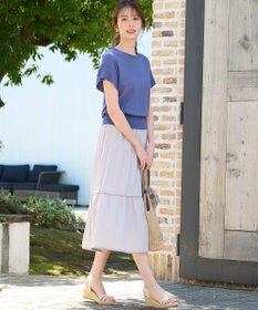 ANY SIS 【美人百花6月号掲載】フレンチスリーブニット Tシャツ