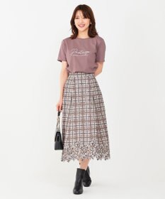 ANY SIS S ロゴ刺繍 Tシャツ