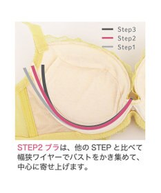 BRADELIS New York 【BRADELIS New York】ナオミステップ2ブラ23S2 バストを寄せて丸い女性らしい谷間をつくる補正ブラ