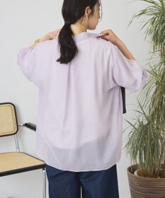 AMERICAN HOLIC ウエストタックシアーストライプシャツ