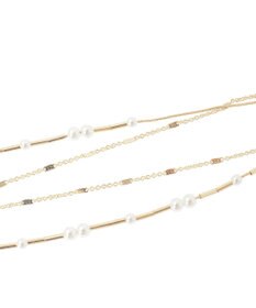 Green Parks ｅｖｅｒｙ　ｗａｌｋ．２連パールパイプネックレス