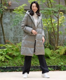 自由区 【WEB限定カラーあり・新色追加・洗える】ブライトダウン ロング丈ダウンコート