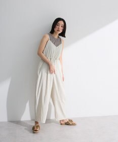 Green Parks ＺＩＰ付きドロストコクーンサロペット