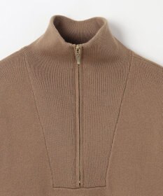 ANY スウェットライクハーフジップニット