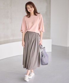 ANY L 【洗濯機可能/接触冷感/UVケア/イージーケア/ウエストゴム】清涼リラックススカーチョ