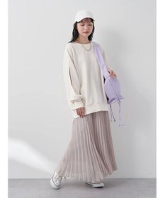 earth music&ecology 袖スリットスウェット