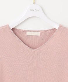 ANY SIS L 【洗える】シアースリーブコンビ ニット