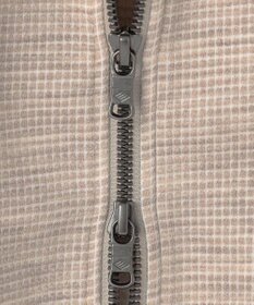 JOSEPH ABBOUD 【ストレッチ/ソフト/洗える/JAPANファブリック】ウールブロックピケ スタンドジップ アウター