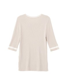 YECCA VECCA シアーMIX5分袖ニット