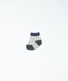 TRICOTE CHECK STRIPE SOCKS SET OF 2 / BABYSOCKS 2piece  (BABY)