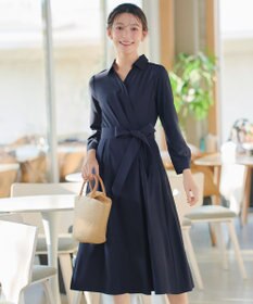 Tiaclasse カシュクールシャツワンピース