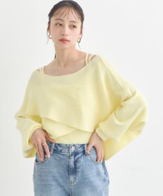 earth music&ecology 【2WAY】SET2点クロスニット＋キャミソール