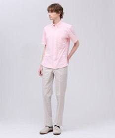 J.PRESS MEN 【吸水速乾 / 抗菌防臭 / 遮熱 / 防シワ】【J.PRESS OXFORD JERSEY】カノコインレイ半袖 シャツ / B.D.