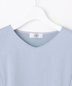 J.PRESS LADIES 【洗える・接触冷感】プレーティングジャージー ケープ風 カットソー