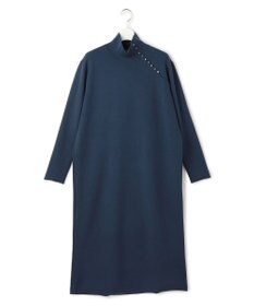 ICB 【洗える】 シルキーウールダブルフェイス ハイネックニットワンピース