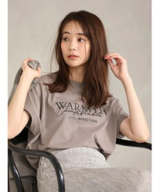 Green Parks フレンチスリーブ筆記体刺繍ロゴプルオーバー