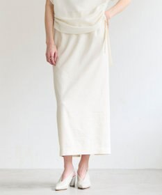 BEIGE， SPINEL / タックギャザー Iラインスカート