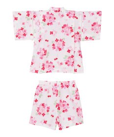 MIKI HOUSE HOT BISCUITS 【ミキハウス】【80-150cm】 アジサイ柄甚平スーツ