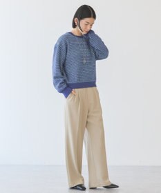 AMERICAN HOLIC Ｍｉｘ編み地ニットプルオーバー