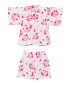 MIKI HOUSE HOT BISCUITS 【ミキハウス】【80-150cm】 アジサイ柄甚平スーツ