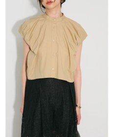 Green Parks タックデザインショート丈シャツ