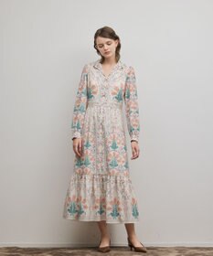 GRACE CONTINENTAL フラワーパターンプリントワンピース