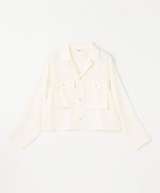 NAVE 【ReNAVE・セットアップ可/洗える/UVケア/接触冷感】フィブリルシャンブレー オープンカラーシャツ