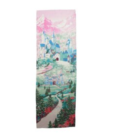 MOONBAT Hanato(ハナト) シルクウールストール ノイシュヴァンシュタイン城／幅60cm