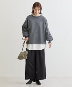 Green Parks フリース袖リブドッキングプルオーバーⅡ