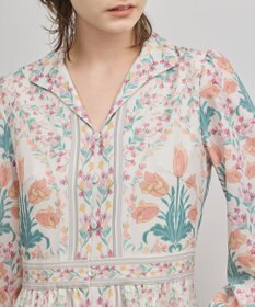 GRACE CONTINENTAL フラワーパターンプリントワンピース