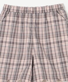 ANY KIDS 裾 スカラップ チェック パンツ