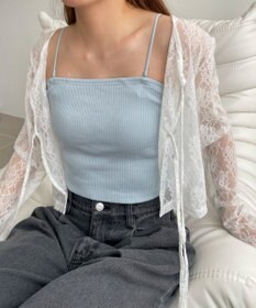 WEGO 【カップ付きインナー/SMサイズ展開】なちゅ盛れカップインショートキャミ