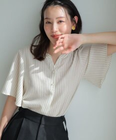 ANY SIS スムージーポリエステル スキッパー ブラウス