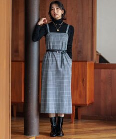 洗える】ガンクラブプレイドチェック ワンピース / 23区