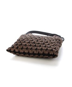 UNBILLION カシュカシュ cachecache / 配色編みワンハンドルトート カゴバッグ