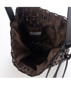 UNBILLION カシュカシュ cachecache / 配色編みワンハンドルトート カゴバッグ