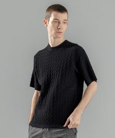 JOSEPH HOMME 【洗える】ドライコットンリンクス　半袖クルーネックニット