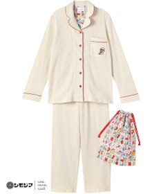 une nana cool MADE WITH シモジマ 【綿100%】開襟ワッフルパジャマ