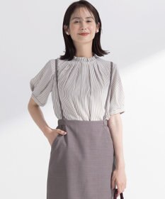 組曲 ライトデシンフリル襟 ブラウス