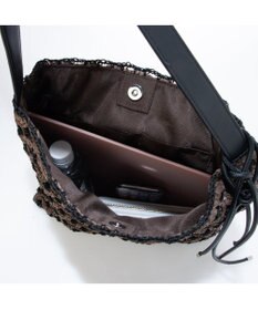 UNBILLION カシュカシュ cachecache / 配色編みワンハンドルトート カゴバッグ