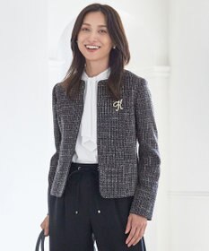 ANY パールイニシャルブローチ