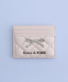 Maison de FLEUR リボンビジューキルティングカードケース