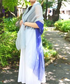 muto Ramie300 バーティカルグラデーション リネンストール