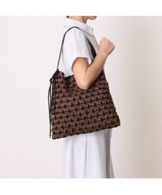 UNBILLION カシュカシュ cachecache / 配色編みワンハンドルトート カゴバッグ