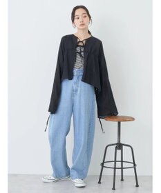 earth music&ecology ワッシャードロスト羽織りシャツ