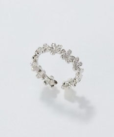 Phoebe フローラルビジューレースカフリング　シルバー